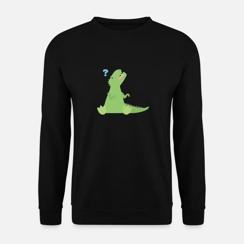 T Rex Points d’interrogation - Sweat-shirt Unisexe - noir