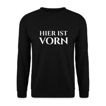 ICI EST FRONT - Sweat-shirt Unisexe - noir - Devant - Alina (178cm) & Michal (187cm)