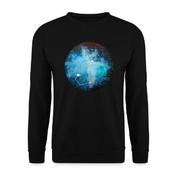 Signe astrologique Scorpion - Sweat-shirt Unisexe - noir - Devant - Alina (178cm) & Michal (187cm)