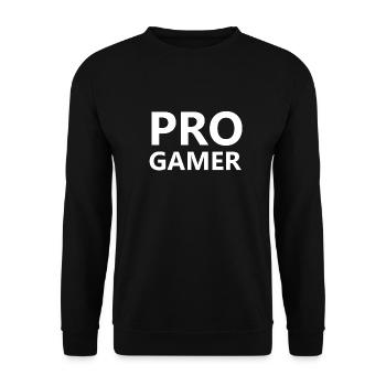 PRO GAMER - Unisex Sweatshirt - black - Front - Alina (178cm) & Michal (187cm)