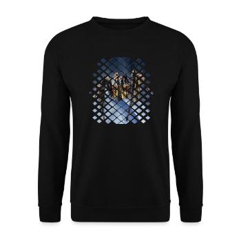 Spinne - Unisex Pullover - Schwarz - Vorne - Alina (178cm) & Michal (187cm)