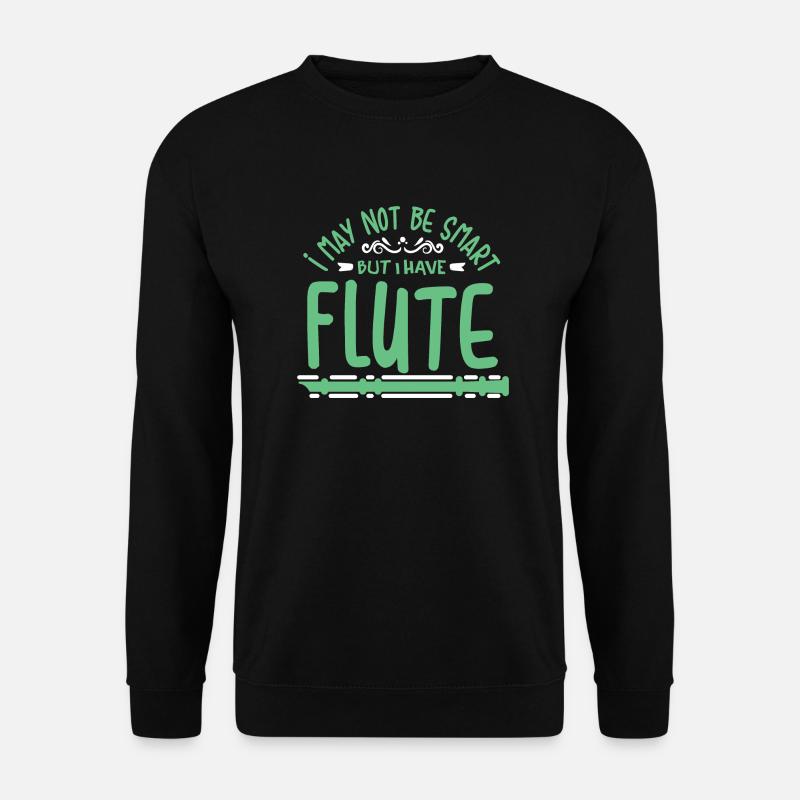 Flöte Kerbflöte Knochenflöte Lustig Geschenk - Unisex Pullover - Schwarz