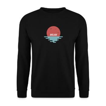Relax sunset sea - Unisex Sweatshirt - black - Front - Alina (178cm) & Michal (187cm)
