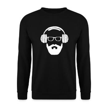 Hipster - Casques - Sweat-shirt Unisexe - noir - Devant - Alina (178cm) & Michal (187cm)