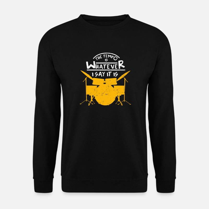 Drumer Schlagzeuger Trommel Drums Geschenk - Unisex Pullover - Schwarz