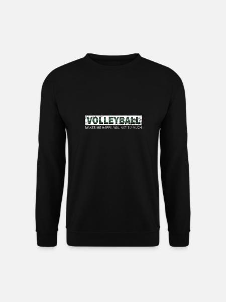 Volleyball Spielerin Angreifer Ball Geschenk - Unisex Pullover - Schwarz