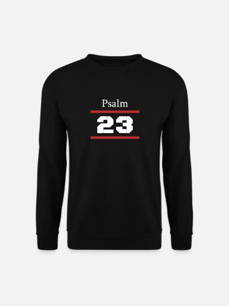 psalm 23. Der HERR ist mein Hirte. - Unisex Pullover - Schwarz