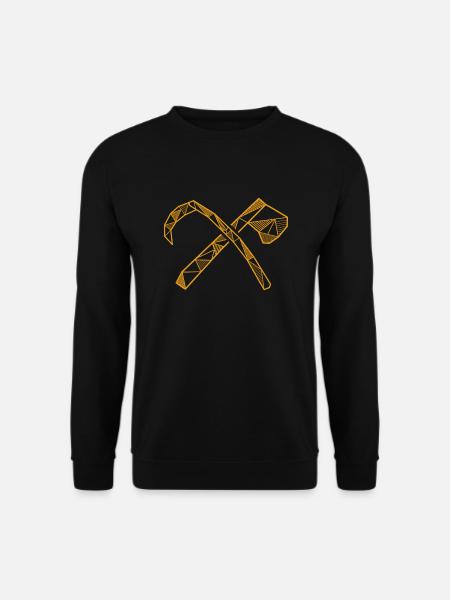 Hache et faux - Sweat-shirt Unisexe - noir