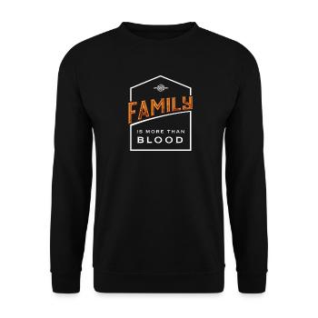 Family Adoption Adoptive Child Gift Children - Unisex Sweatshirt - black - Front - Alina (178cm) & Michal (187cm)