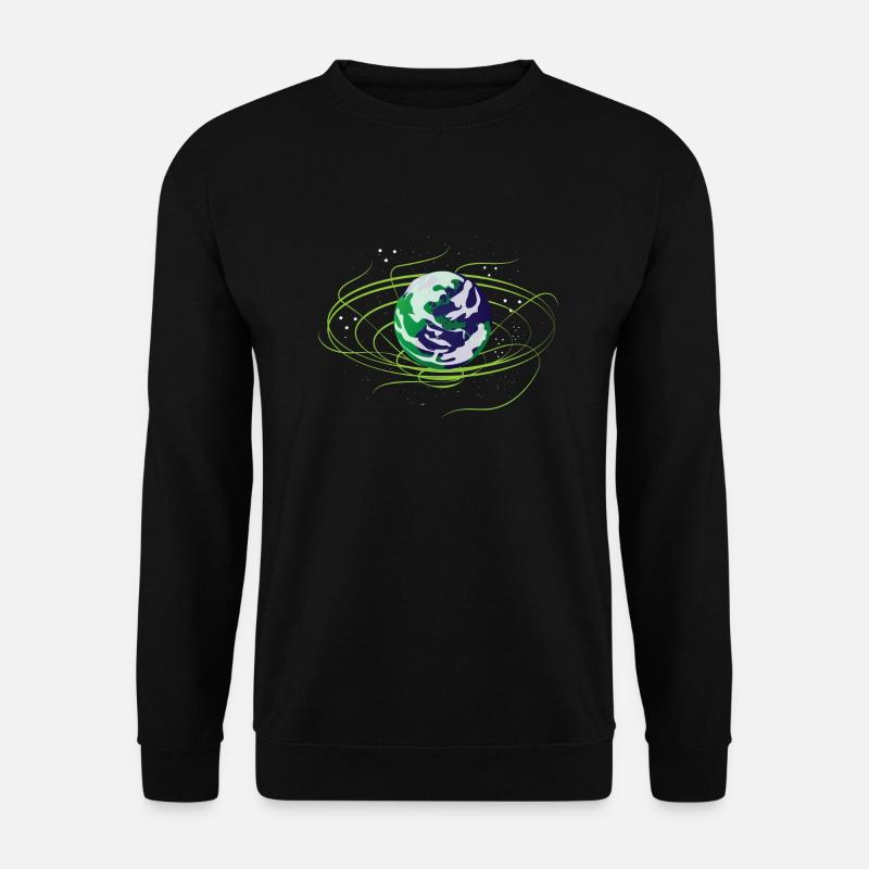 Erde Natur Motiv Erdball Globus Geschenkidee Cool - Unisex Pullover - Schwarz