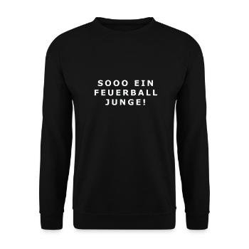 New Kids - Feuerball - Unisex Pullover - Schwarz - Vorne - Alina (178cm) & Michal (187cm)