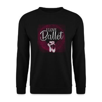 Danseur de ballet - Sweat-shirt Unisexe - noir - Devant - Alina (178cm) & Michal (187cm)
