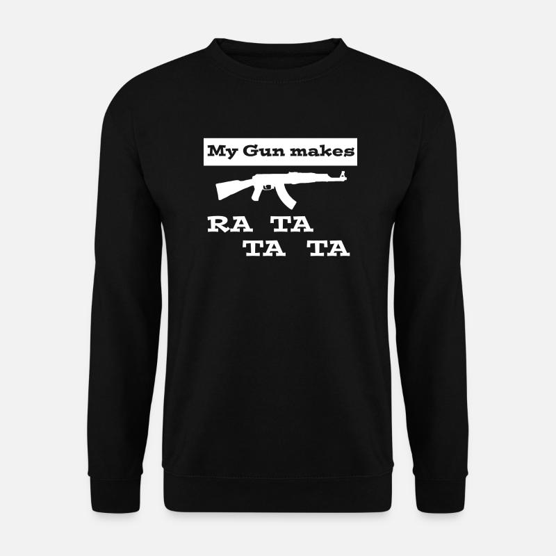 Waffe - Unisex Pullover - Schwarz