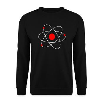 Atome dessin modèle atomique de dessin animé - Sweat-shirt Unisexe - noir - Devant - Alina (178cm) & Michal (187cm)