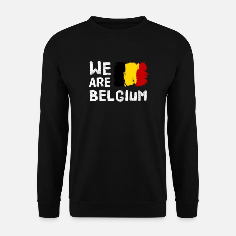 Belgien - Unisex Pullover - Schwarz