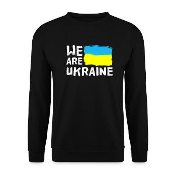 Ukraine - Sweat-shirt Unisexe - noir - Devant - Alina (178cm) & Michal (187cm)