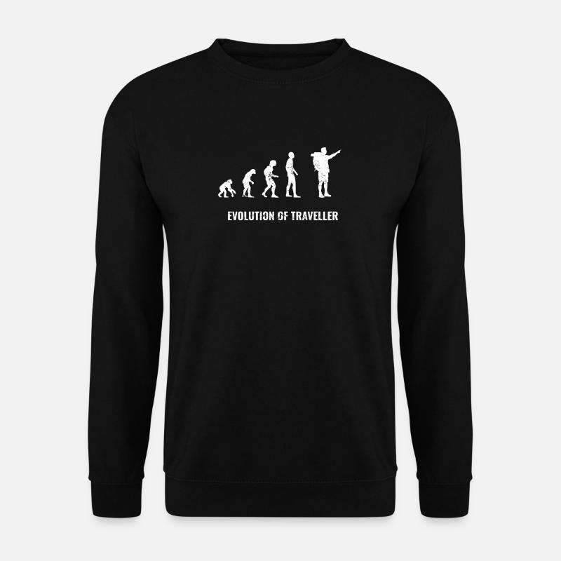 Évolution de Traveler Traveller - Sweat-shirt Unisexe - noir
