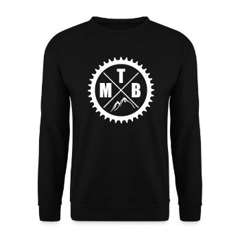 Idée cadeau cadeau vélo de montagne - Sweat-shirt Unisexe - noir - Devant - Alina (178cm) & Michal (187cm)
