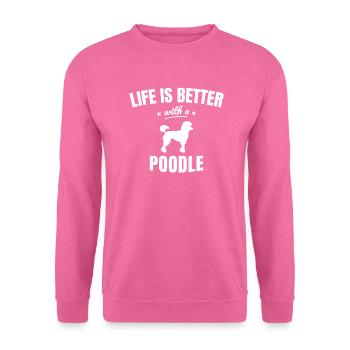 Pudel - Unisex Pullover - Pink - Vorne