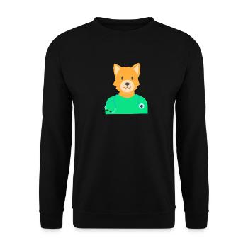 Dogtor Doktor Hund Geschenkidee - Unisex Pullover - Schwarz - Vorne - Alina (178cm) & Michal (187cm)