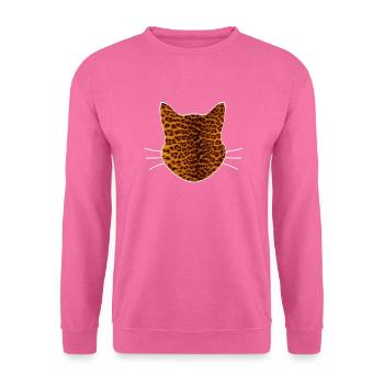 Motif léopard de chat - Sweat-shirt Unisexe - rose - Devant