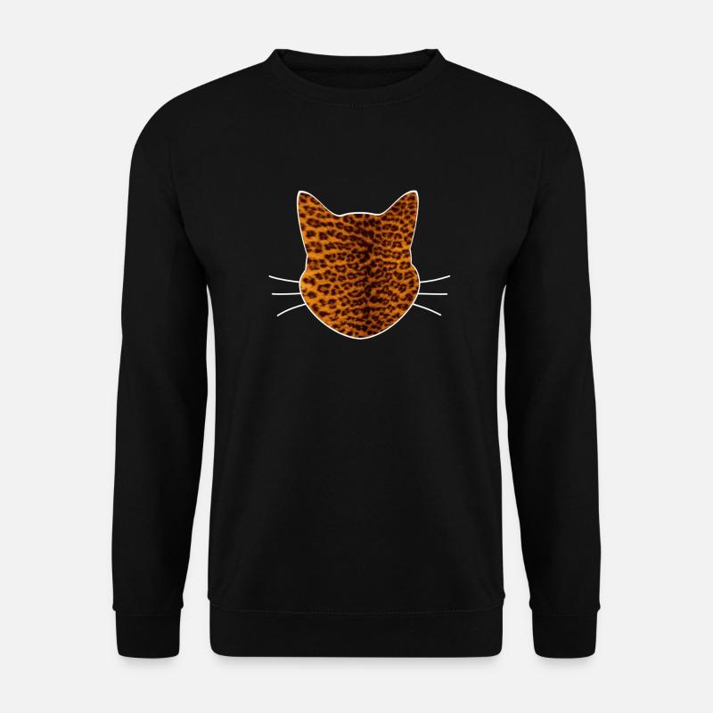 Motif léopard de chat - Sweat-shirt Unisexe - noir
