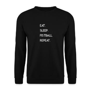 MANGER DORMIR BALLE DE POING À GAUCHE - Sweat-shirt Unisexe - noir - Devant - Alina (178cm) & Michal (187cm)