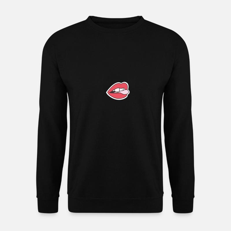 Lips - Unisex Sweatshirt - black