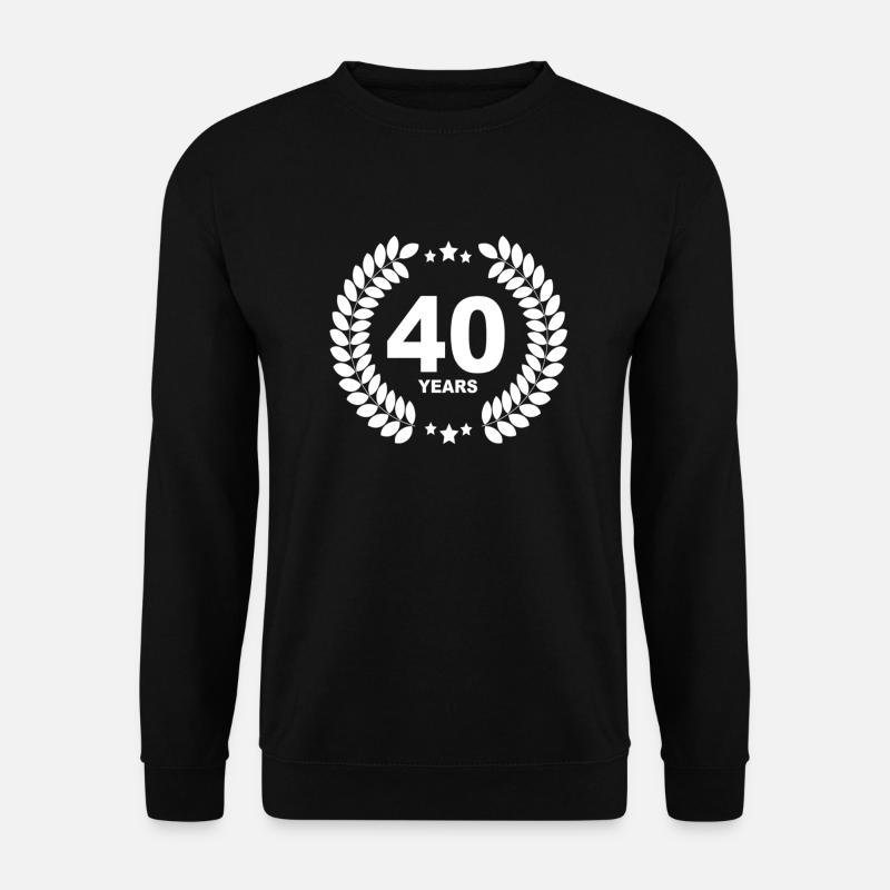 40 ans - Sweat-shirt Unisexe - noir
