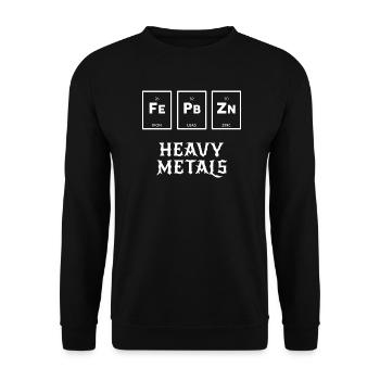 Chemistry Heavy Metal Rock - Unisex Sweatshirt - black - Front - Alina (178cm) & Michal (187cm)