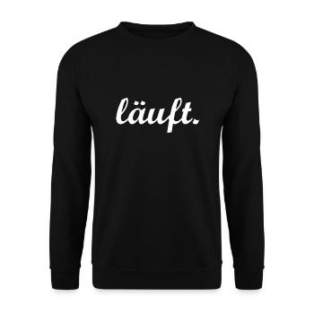 Drôle de dire court - Sweat-shirt Unisexe - noir - Devant - Alina (178cm) & Michal (187cm)