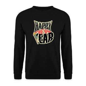 Happy New Year - Unisex Sweatshirt - black - Front - Alina (178cm) & Michal (187cm)