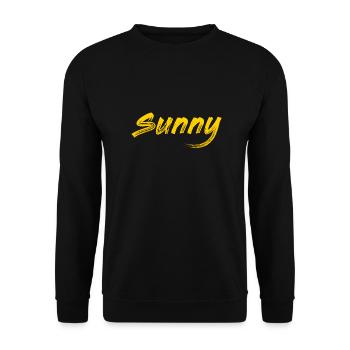 Sunny - Unisex Sweatshirt - black - Front - Alina (178cm) & Michal (187cm)