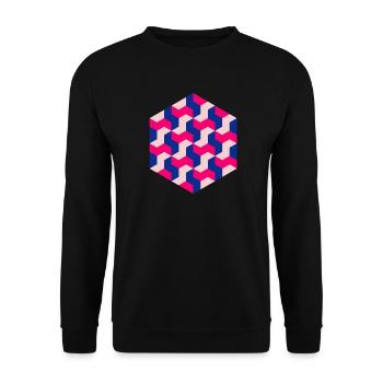 Tangram - Unisex Sweatshirt - black - Front - Alina (178cm) & Michal (187cm)