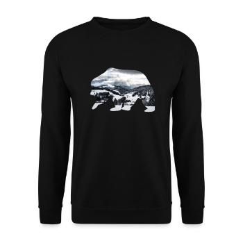 Polar Bear. - Sweat-shirt Unisexe - noir - Devant - Alina (178cm) & Michal (187cm)
