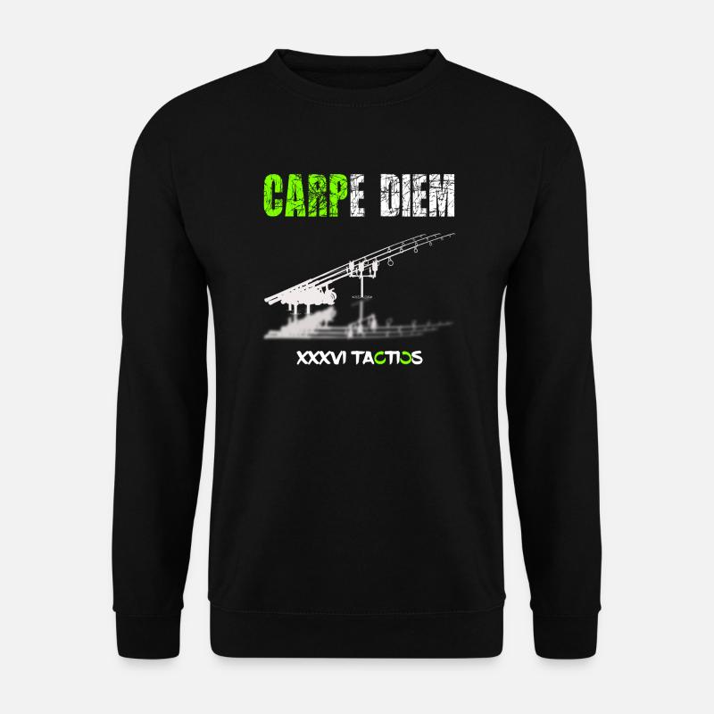 Karpfenangler Karpfenangeln Geschenk Rodpod - Unisex Pullover - Schwarz