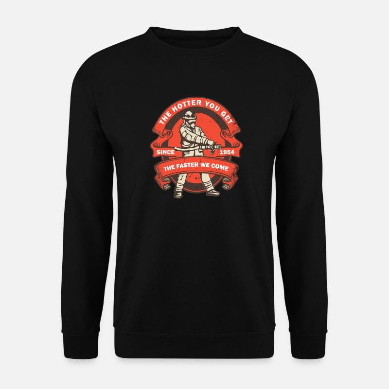 Cadeau d'éducation pompier pompiers - Sweat-shirt Unisexe - noir