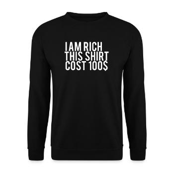 Rich Rich - Unisex Sweatshirt - black - Front - Alina (178cm) & Michal (187cm)
