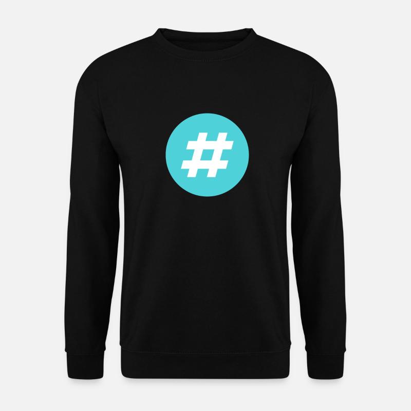 # Hashtag Twitter motif gift idea - Unisex Sweatshirt - black