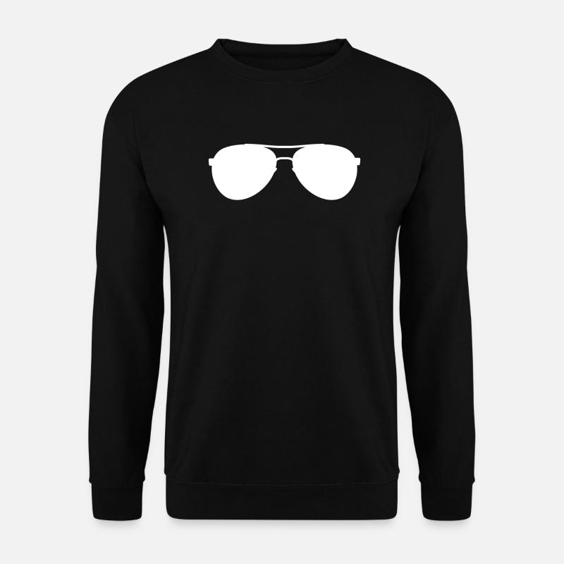 Sunglasses holiday white gift - Unisex Sweatshirt - black