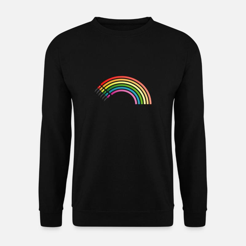 LED Rainbow - Unisex Pullover - Schwarz