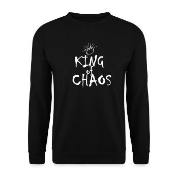 Roi du chaos tshirt - Sweat-shirt Unisexe - noir - Devant - Alina (178cm) & Michal (187cm)