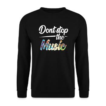 Danseur de musique danseur musicien musicien danseur - Sweat-shirt Unisexe - noir - Devant - Alina (178cm) & Michal (187cm)