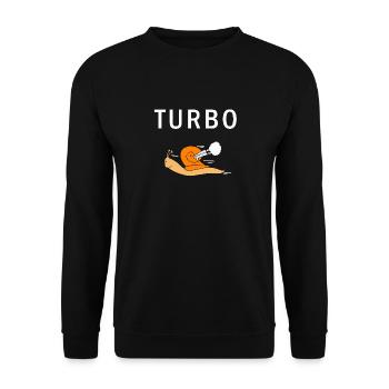 Turbo - Sweat-shirt Unisexe - noir - Devant - Alina (178cm) & Michal (187cm)