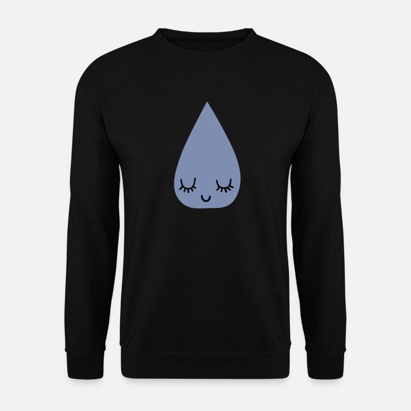 Tropfen - Unisex Pullover - Schwarz
