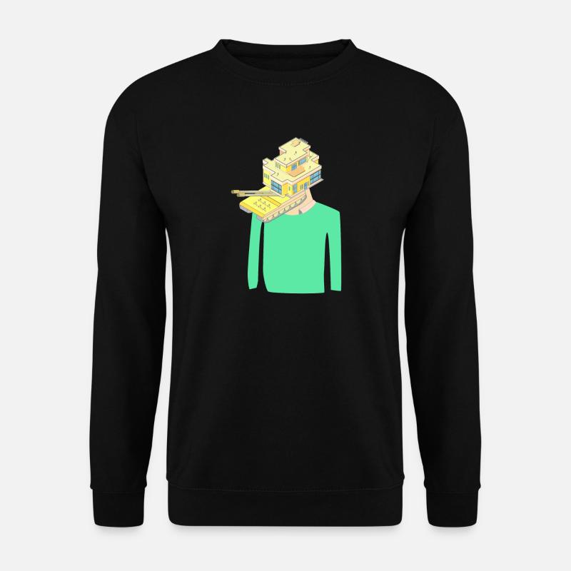 Haus Observation Spion Geschenk - Unisex Pullover - Schwarz