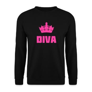 Krone - Unisex Pullover - Schwarz - Vorne - Alina (178cm) & Michal (187cm)