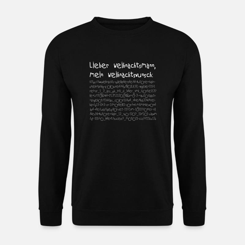 Weihnachtswunsch URL - Unisex Pullover - Schwarz