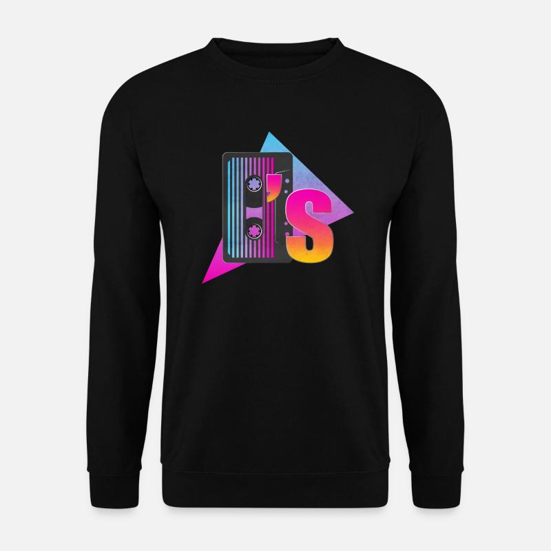 80's Kassette - Unisex Pullover - Schwarz