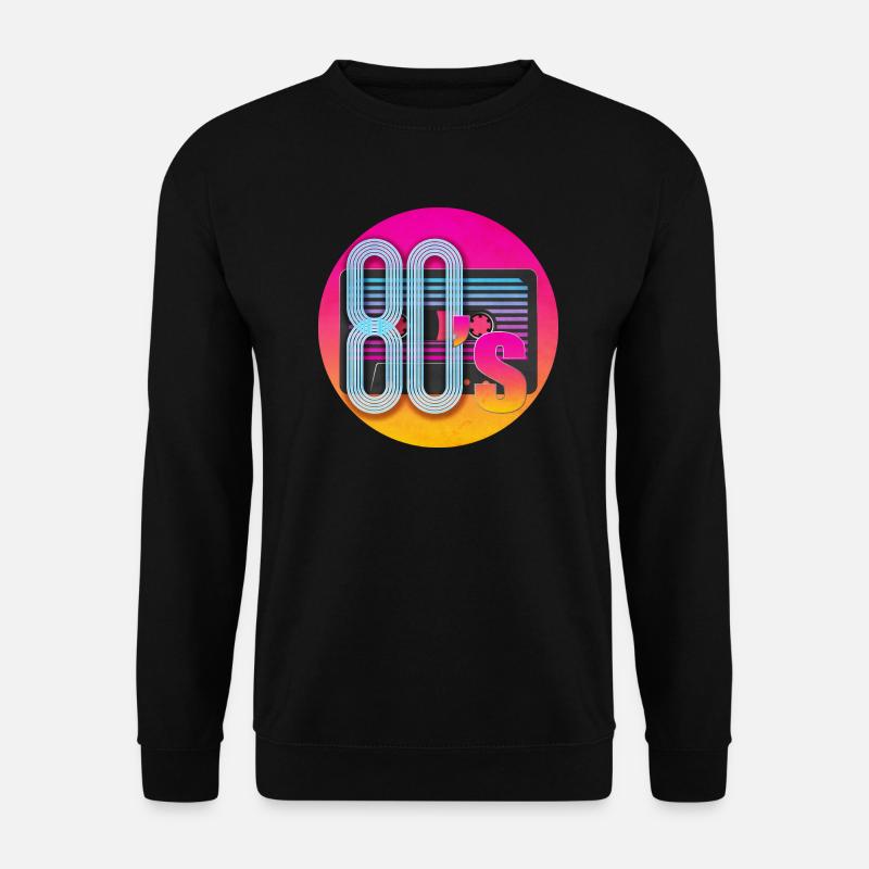 80's Kassette - Unisex Pullover - Schwarz